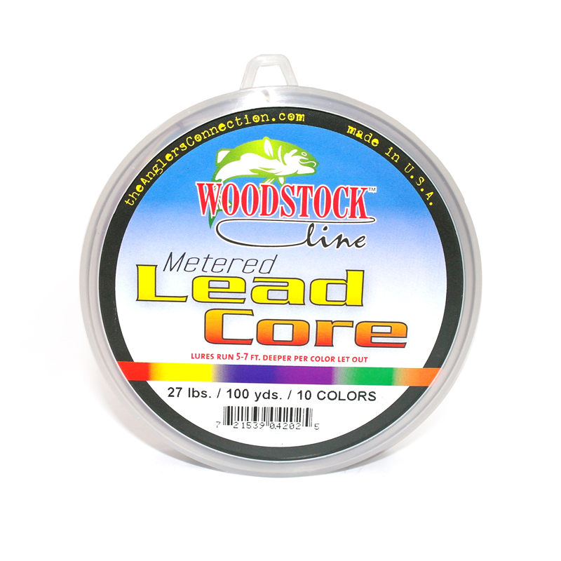 Woodstock Lead Core Line 27lb 100yd Clam - Kilwell Fishing